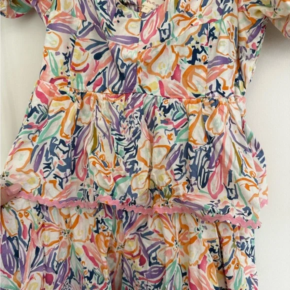 Colorful Ruffle Spring Dress - Picture 3 of 6